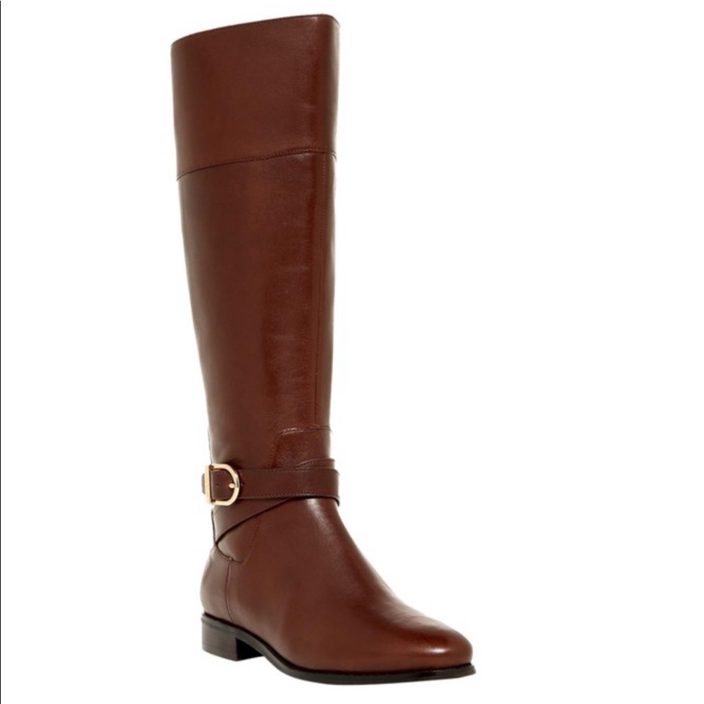 Cole Haan Brown Leather Riding Boots